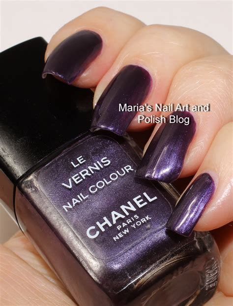 chanel metallic purple swatch|Chanel vamp nail polish.